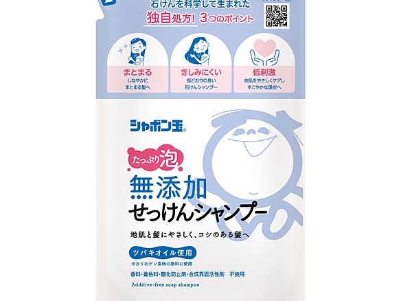 シャボン玉無添加せっけんシャンプー　泡タイプ　詰め替え用420ml