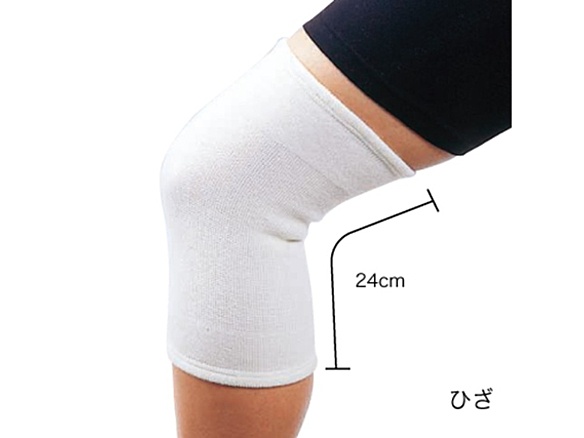 シームレスウールブレンドサポーターひざ