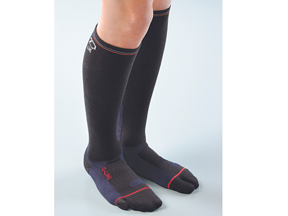 D-LINEサポートソックス　ロングﾞ  ブラック L      