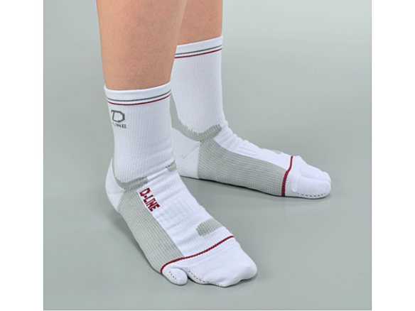 D-LINEサポートソックス　ショート  ホワイト L      