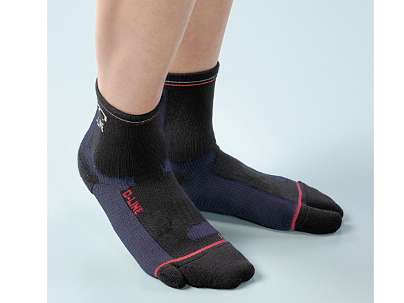 D-LINEサポートソックス　ショート  ブラック M      