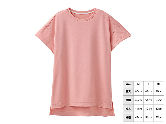 スタンダードドライ＋　ショートスリーブ　レディース　サクラ　Ｍ