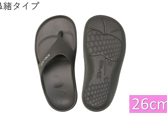 アシトレサンダル　鼻緒タイプ　ブラック　26cm