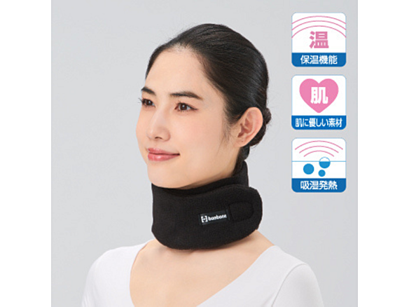 発熱ウォーマー くび用ショート ブラック